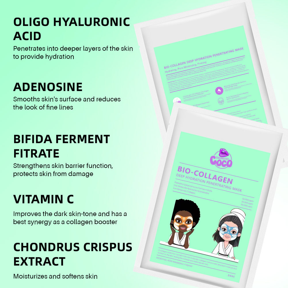 ENCHANTED Bio collagen FACE MASK {3 pcs}